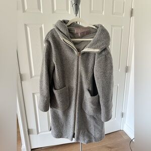 Herno Gray Textured Coat